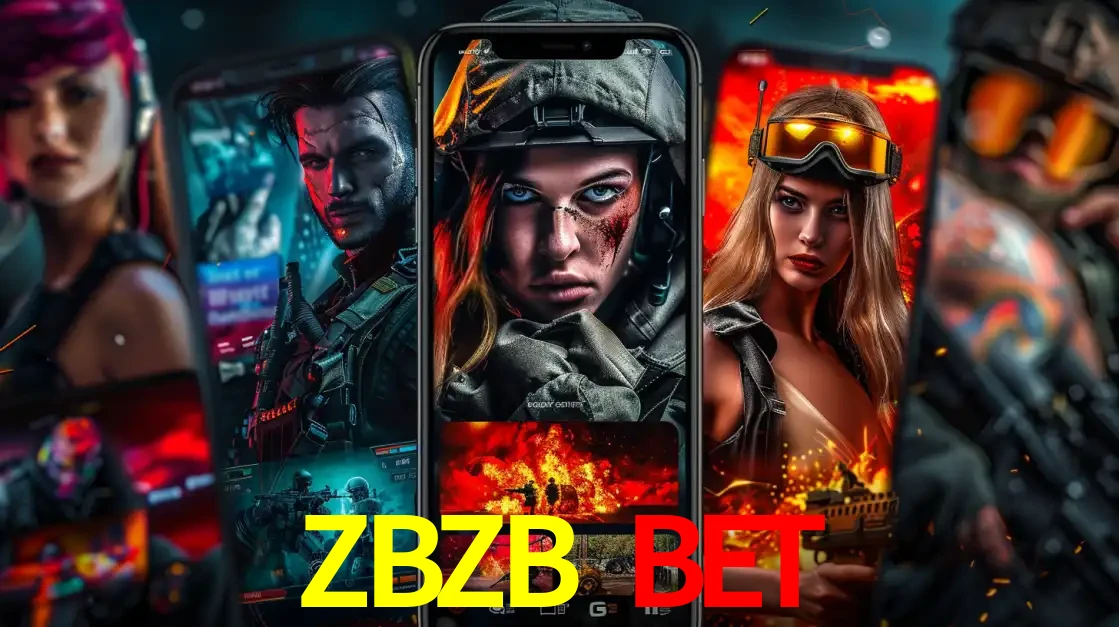 Montagem de telas de celular mostrando diversos personagens, masculinos e femininos, de um jogo de tiro, ilustrando a diversidade de equipes de e-sports para apostar no ZBZB BET.